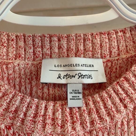 & Other Stories | Red Knit Tank Top - Picture 3 of 5